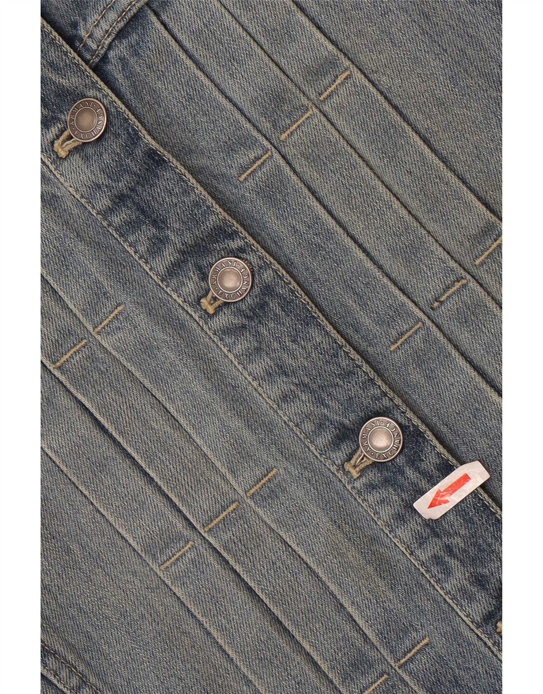 Jaqueta jeans feminina Armani Reino Unido 12 algodão azul médio