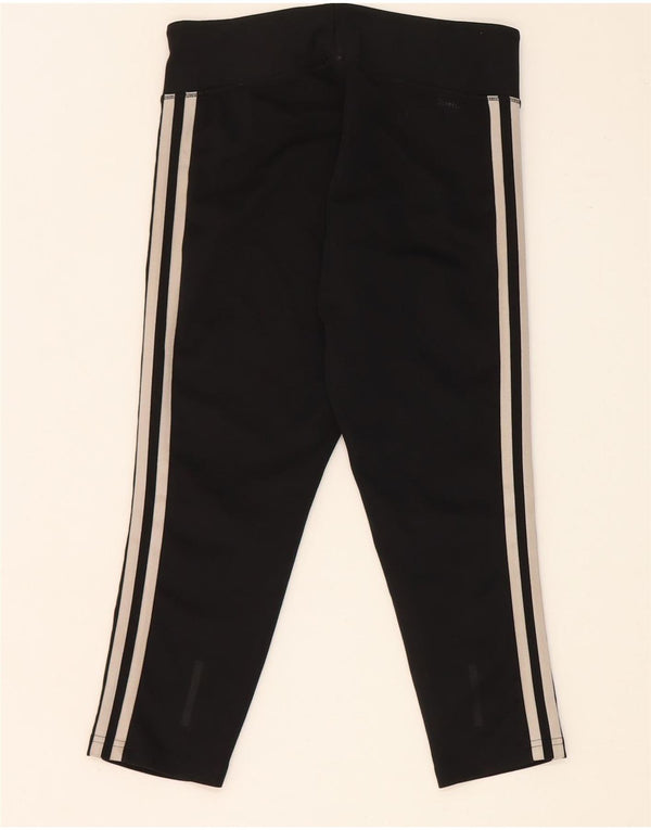 Adidas Womens Climalite Capri Leggings UK 8/10 Pequeno Poliéster Preto