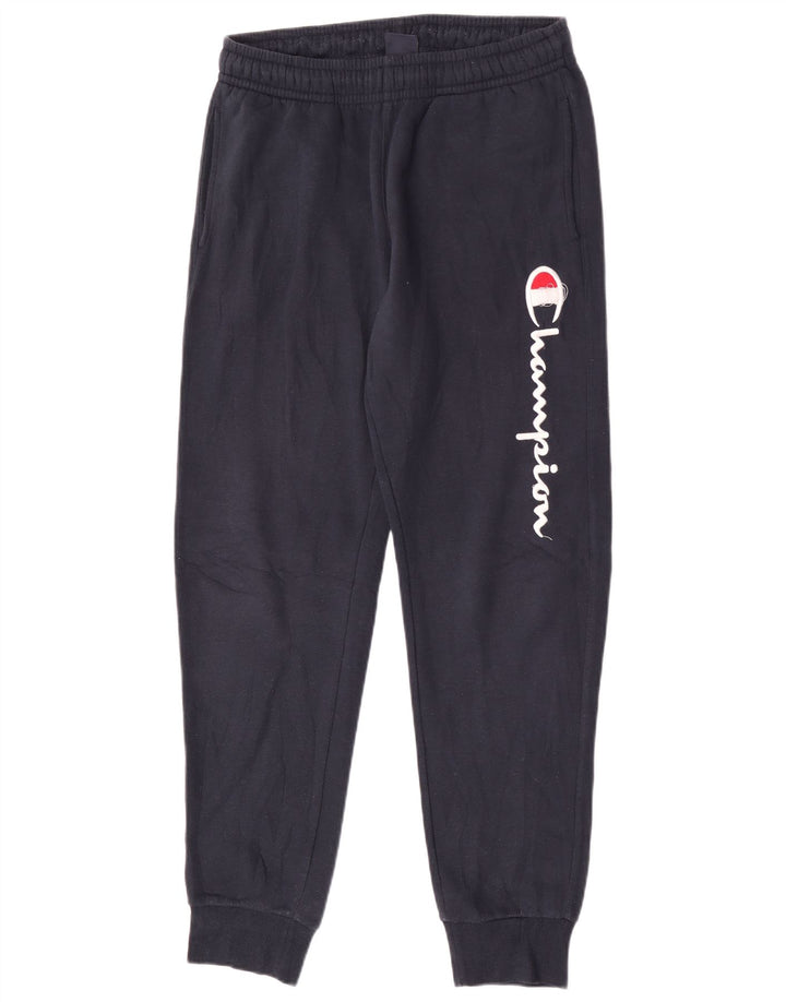 Calça esportiva masculina Champion Graphic Joggers pequena azul marinho