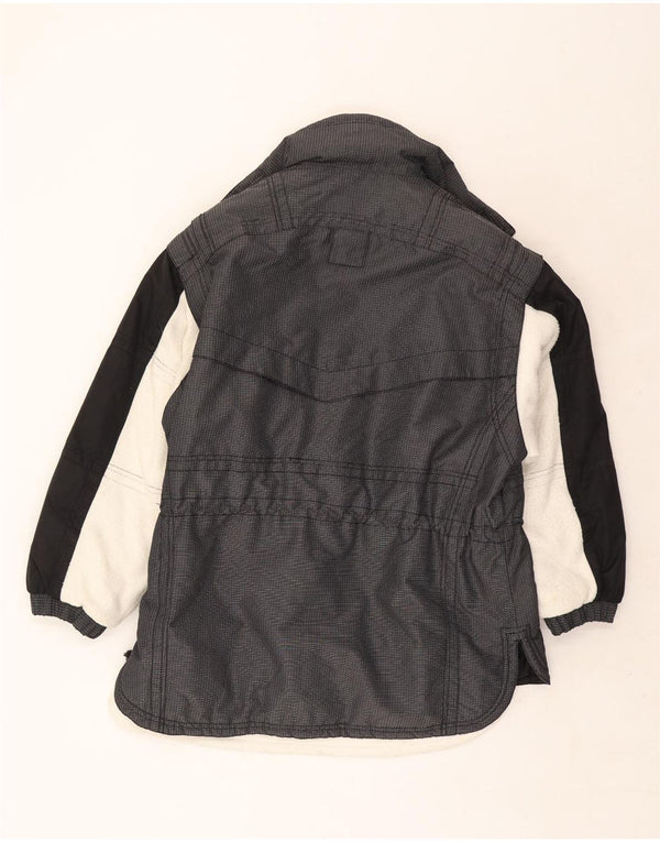 Jaqueta de esqui feminina C&A Rodeo Loose Fit UK 14 cinza médio Colourblock Nylon