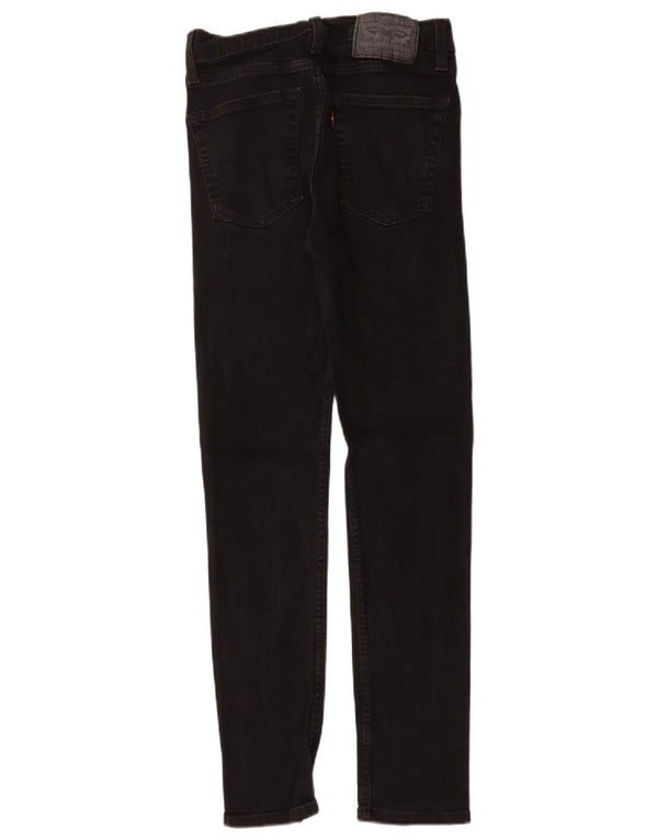 Calça jeans feminina Levi's 510 skinny W28 L28 algodão preto