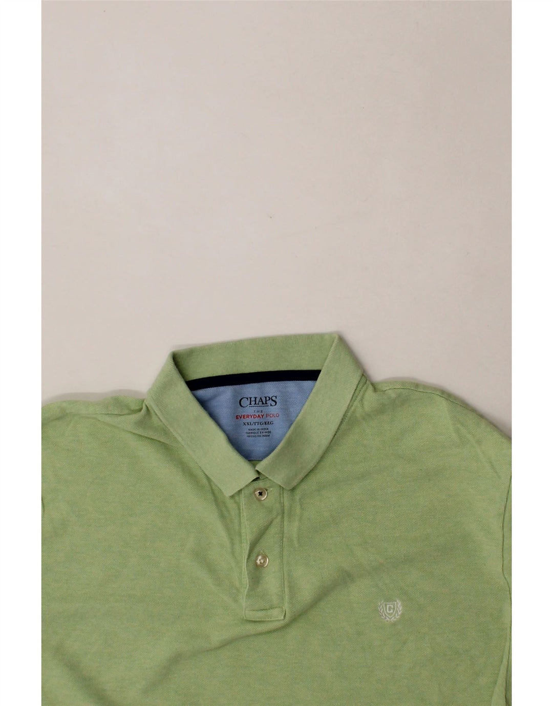 CHAPS Mens Polo Shirt 2XL Green Cotton Vintage Chaps and Second-Hand Chaps from Messina Hembry 