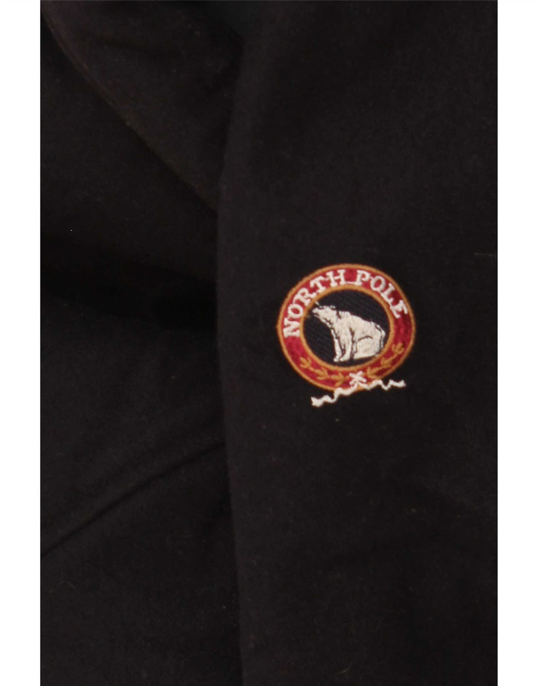 Casaco corta-vento masculino reversível North Pole UK 40 grande lã azul marinho