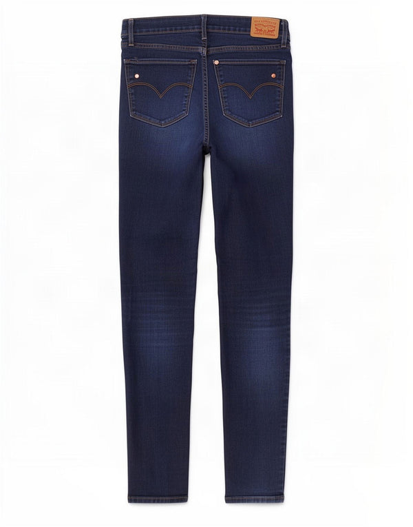 Calça jeans feminina Levi's 711 skinny W29 L32 azul marinho algodão