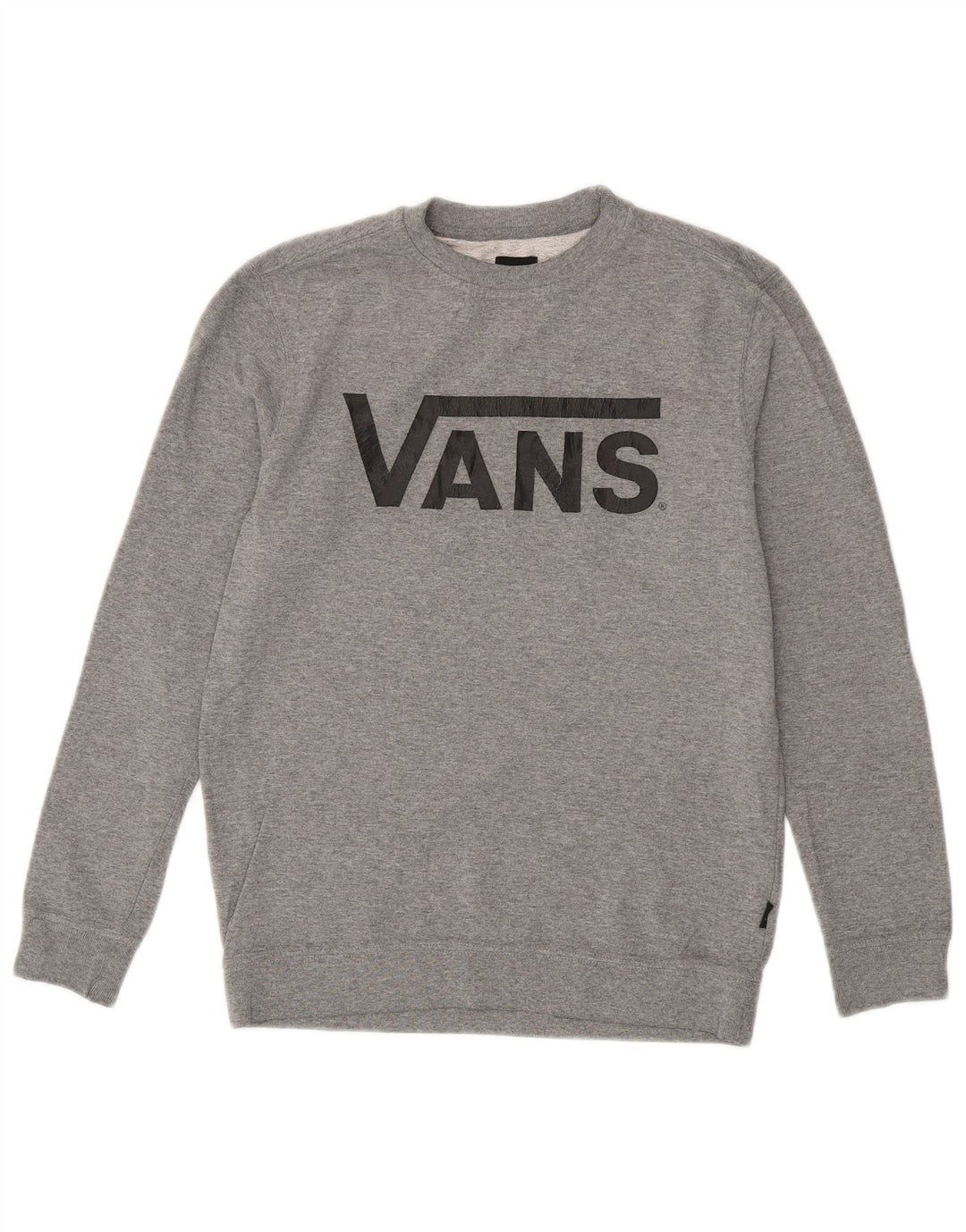 VANS feminino gráfico moletom jumper UK 14 grande cinza