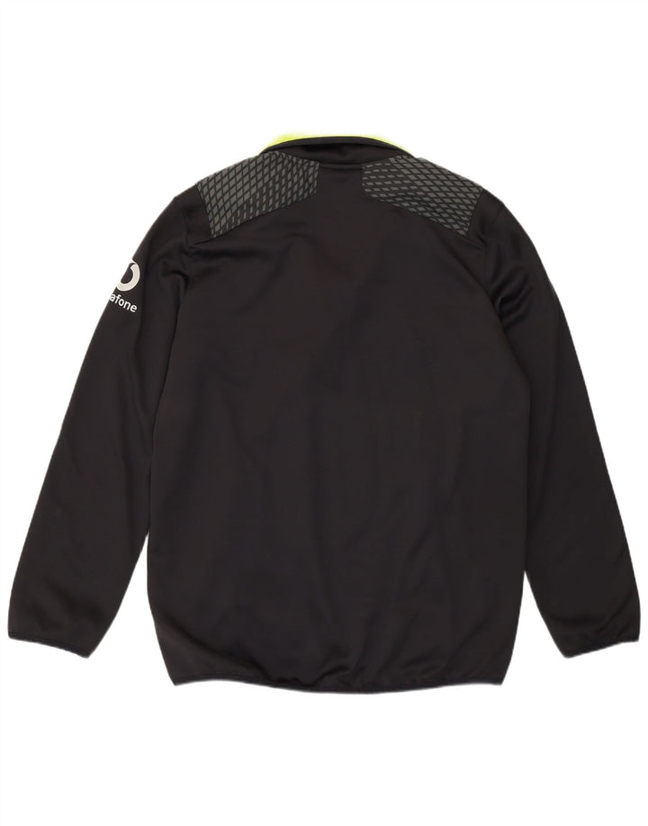 Canterbury Mens IRFU Zip Neck Pulôver Treino Top Médio Poliéster Preto