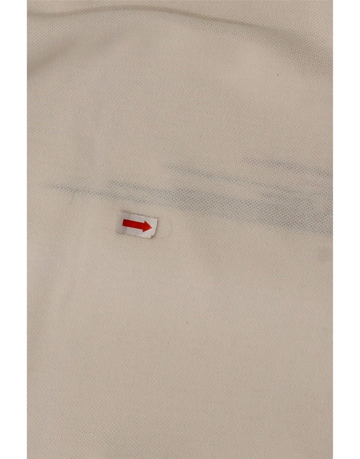 Camisa polo masculina LACOSTE tamanho 3 pequeno algodão branco