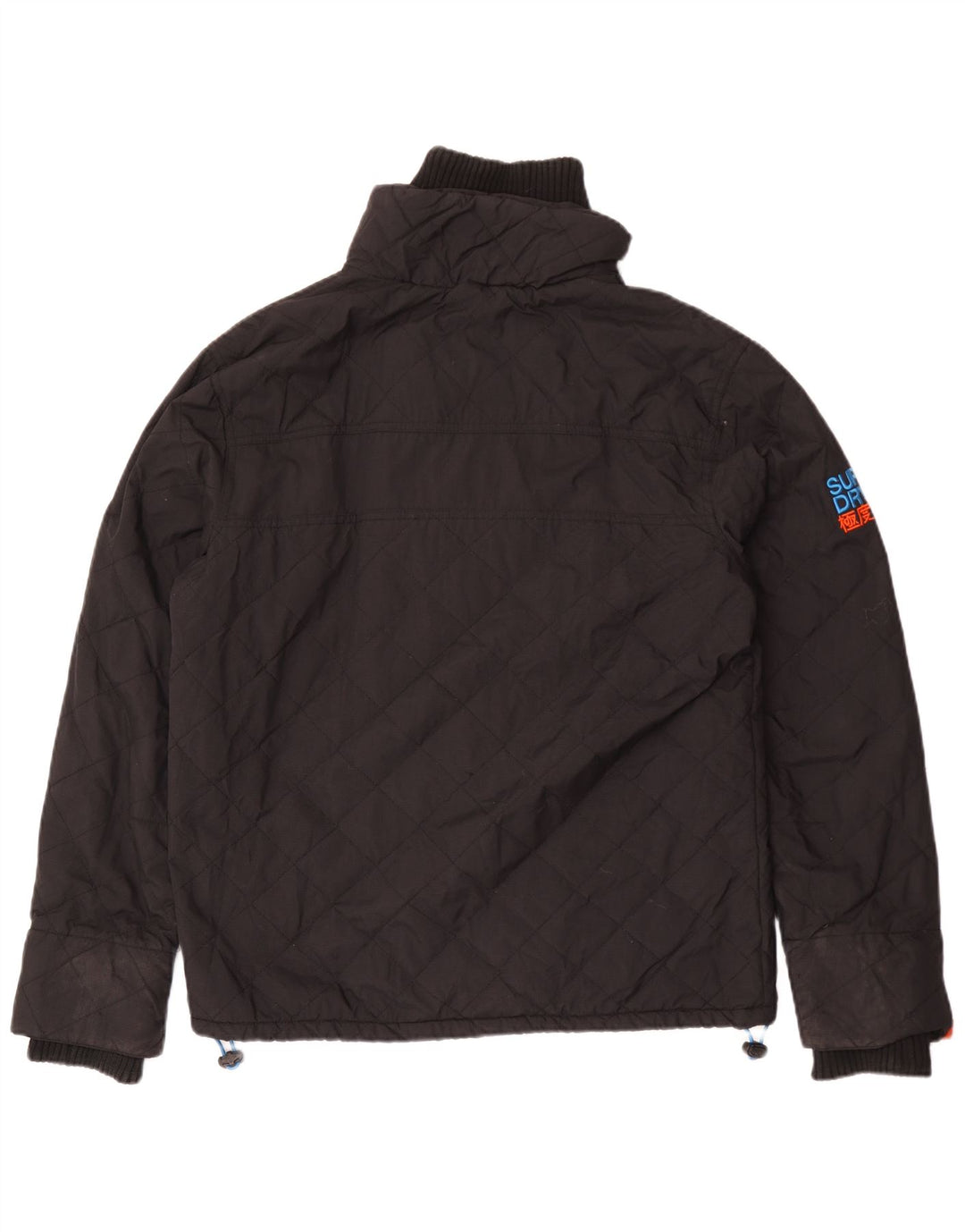 Jaqueta corta-vento feminina Superdry The Windcheater UK 16 grande preta
