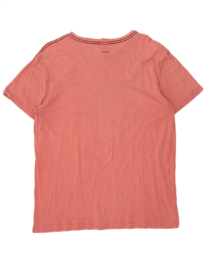 Camiseta gráfica masculina HUGO BOSS Top grande rosa