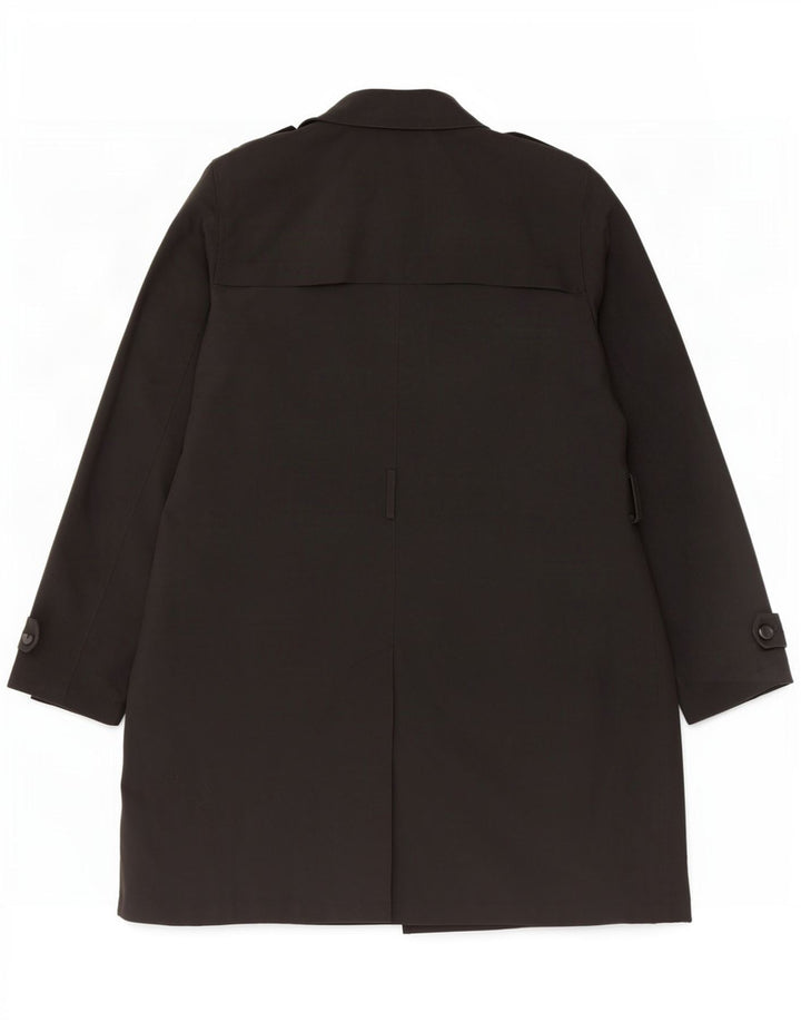 Casaco impermeável feminino Marks & Spencer Reino Unido 16 grande poliéster preto