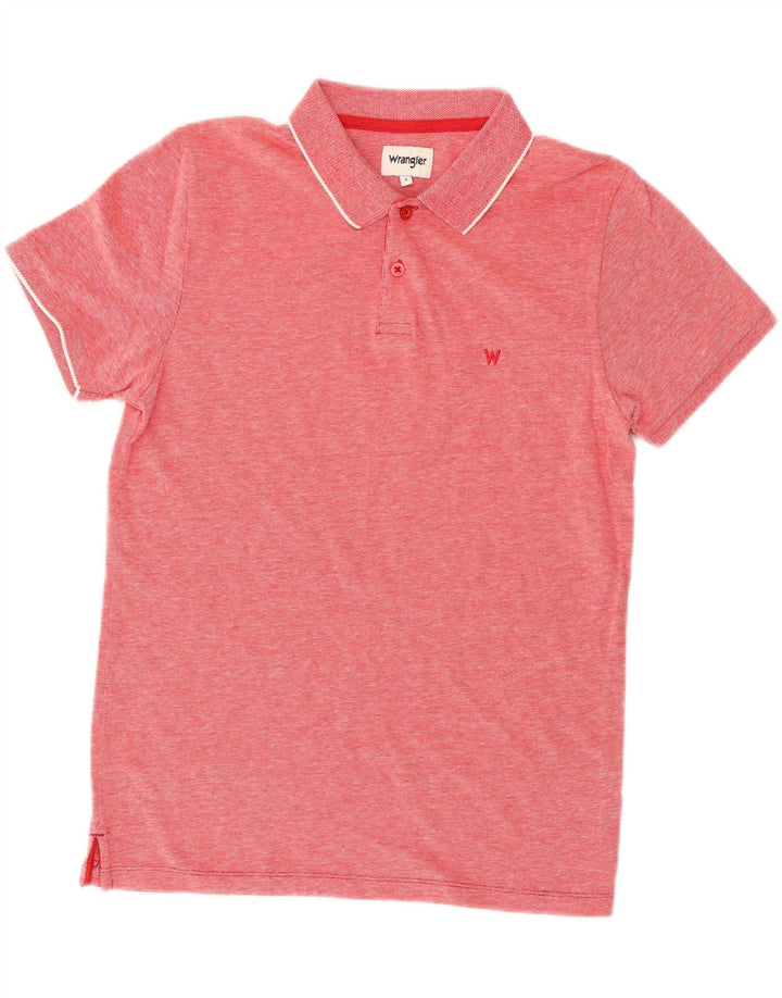 Camisa polo masculina WRANGLER pequena de algodão vermelho