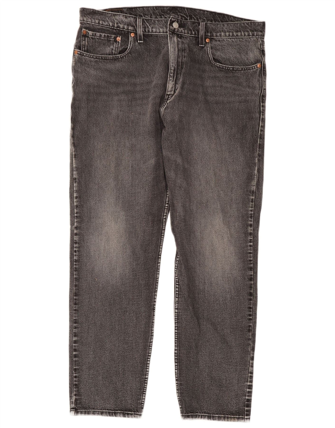 Calça jeans masculina Levi's 502 Tapered W38 L32 cinza algodão