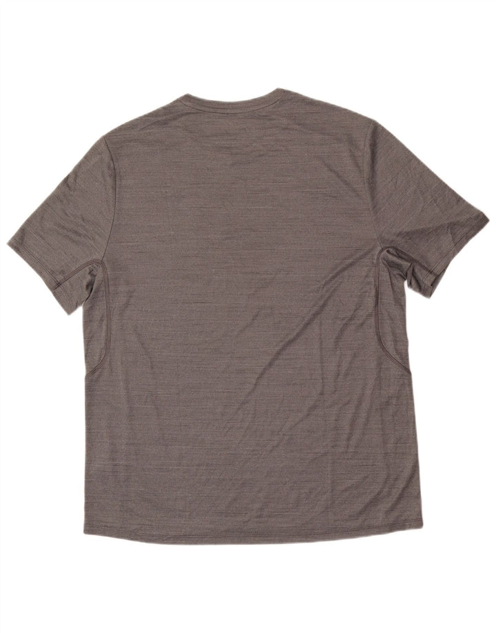 Camiseta masculina Reebok grande poliéster cinza