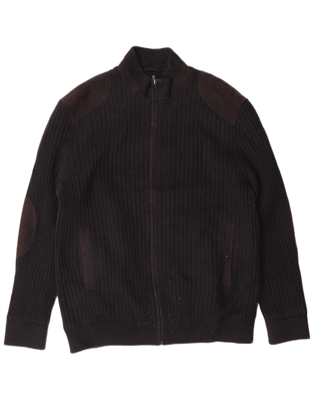 Pierre Cardin Suéter Cardigan Masculino IT 56 XL Poliéster Preto