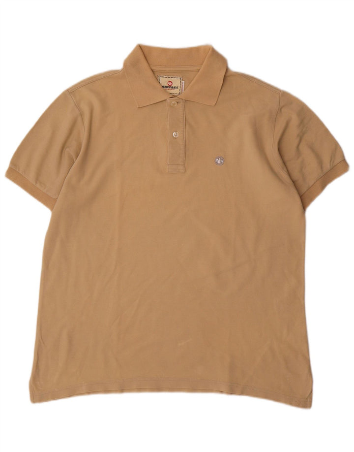Camisa polo masculina Murphy & Nye regular fit grande algodão bege