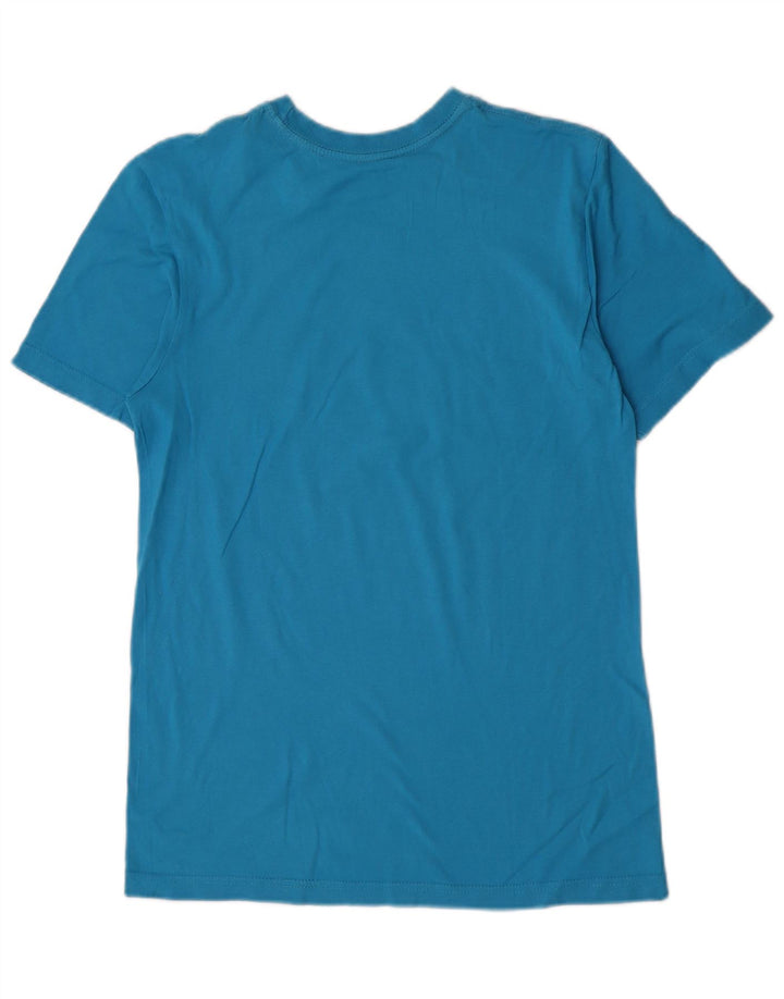 Camiseta Nike masculina regular fit gráfica top pequeno algodão azul