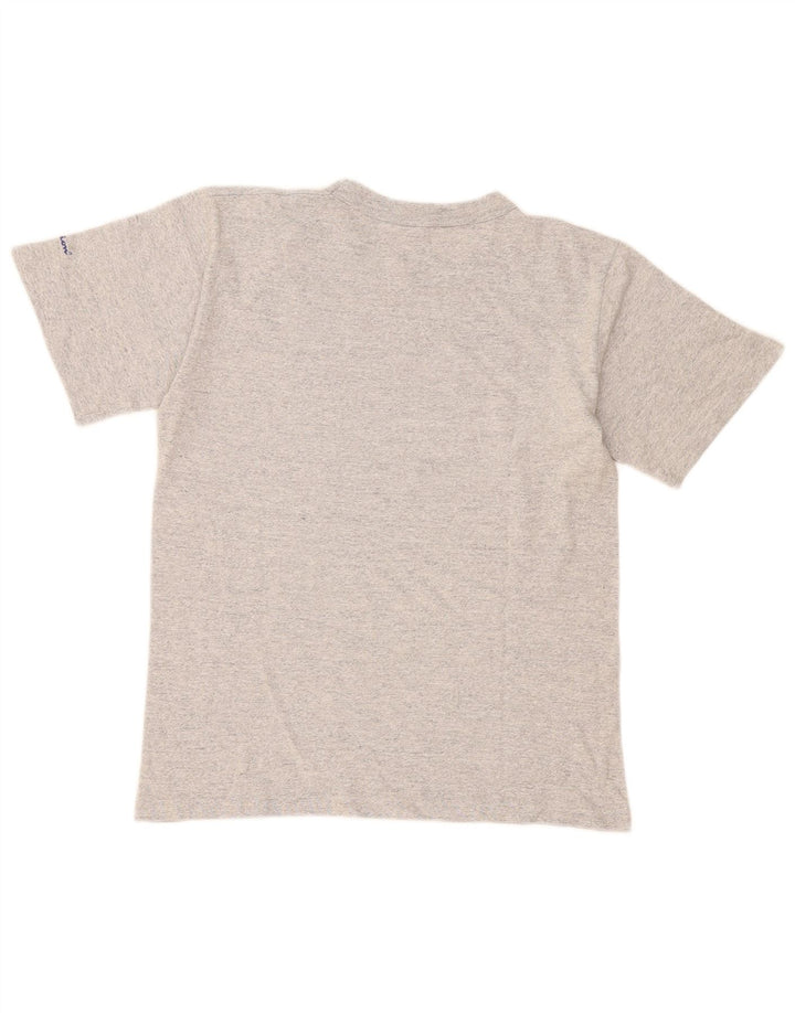 Camiseta masculina Champion de algodão manchado cinza pequeno
