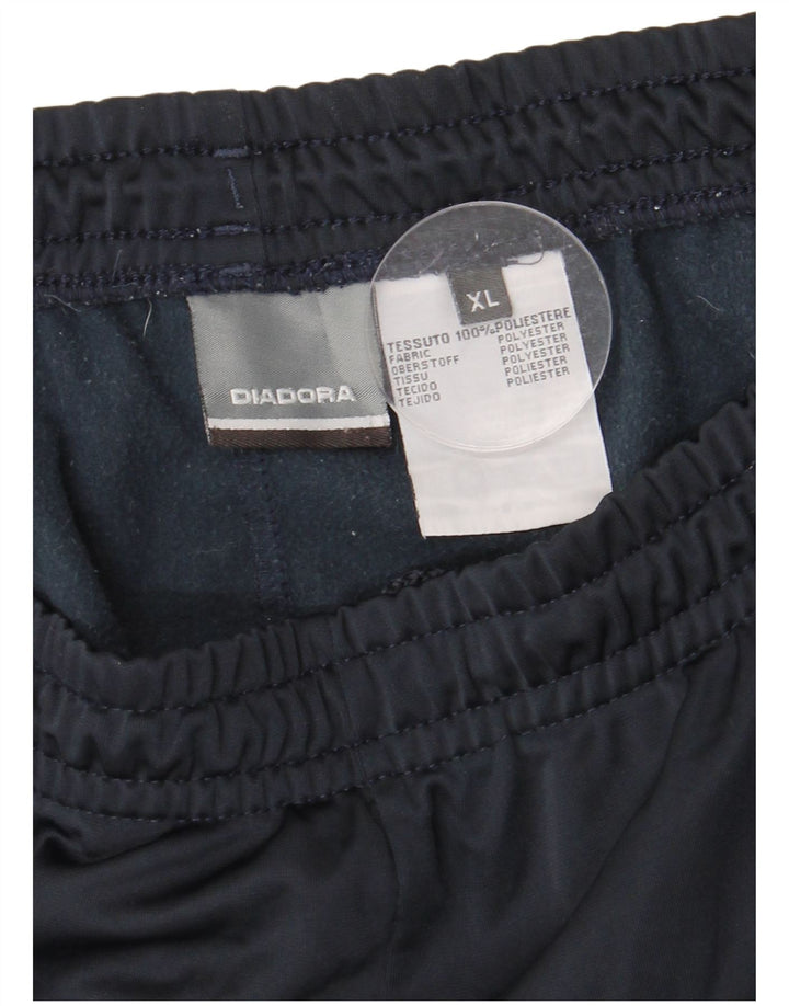 Calça de treino masculina DIADORA XL azul marinho poliéster