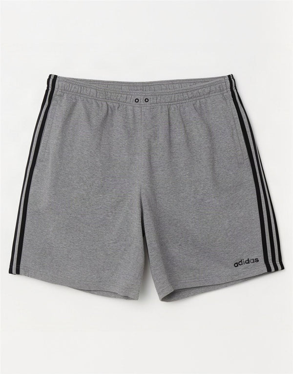 Shorts esportivos masculinos Adidas 2XL algodão cinza