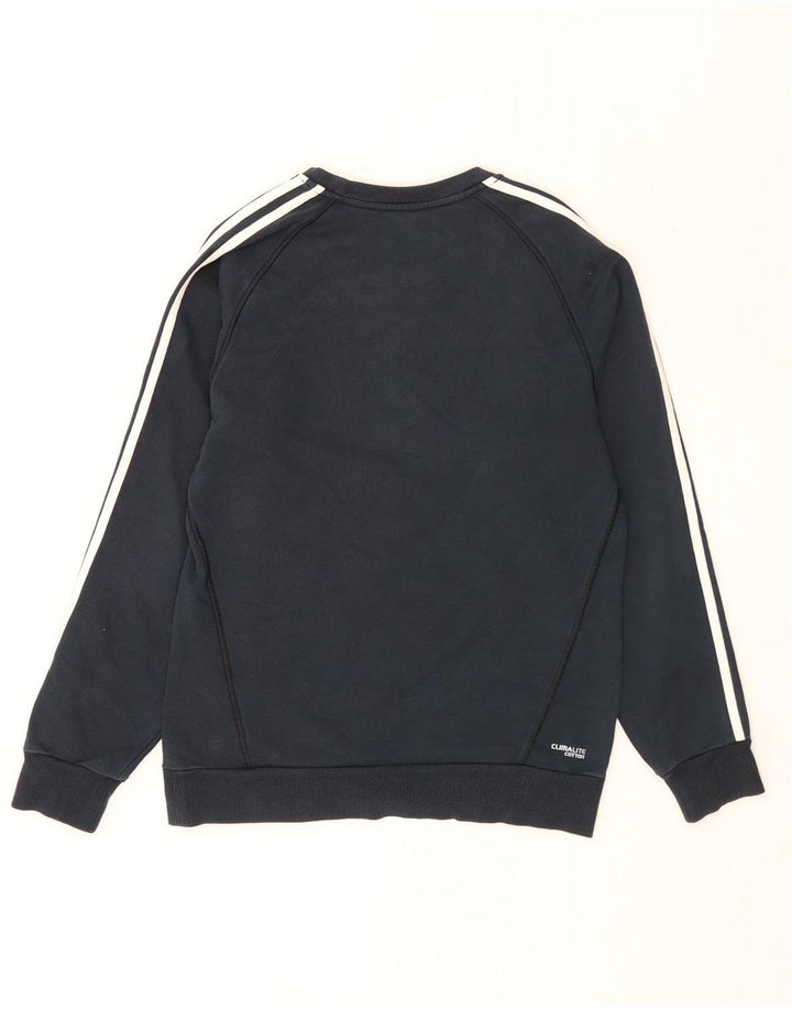 Adidas Mens Clima 365 Moletom Jumper Pequeno Azul Marinho Algodão