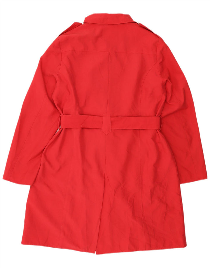 Casaco impermeável feminino Marks & Spencer Reino Unido 16 grande poliéster rosa