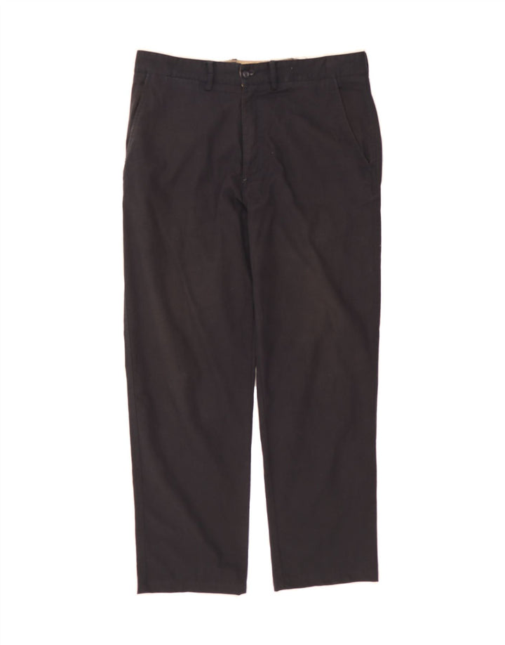 AVIREX Mens Straight Chino Trousers W35 L30 Black Cotton Vintage Avirex and Second-Hand Avirex from Messina Hembry 