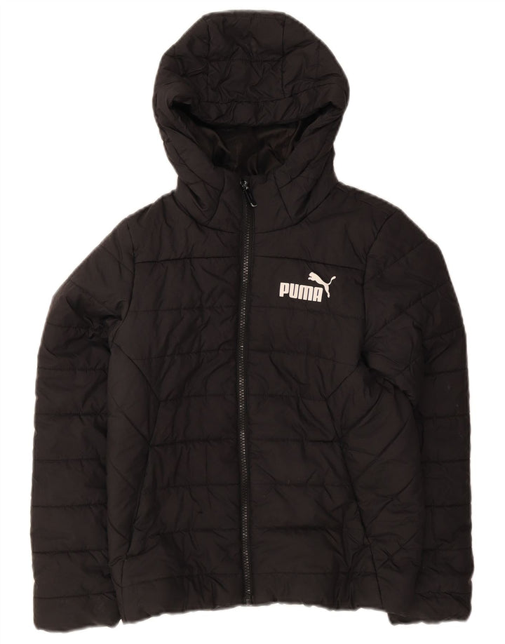 Casaco acolchoado com capuz Puma Boys 9-10 anos preto poliéster