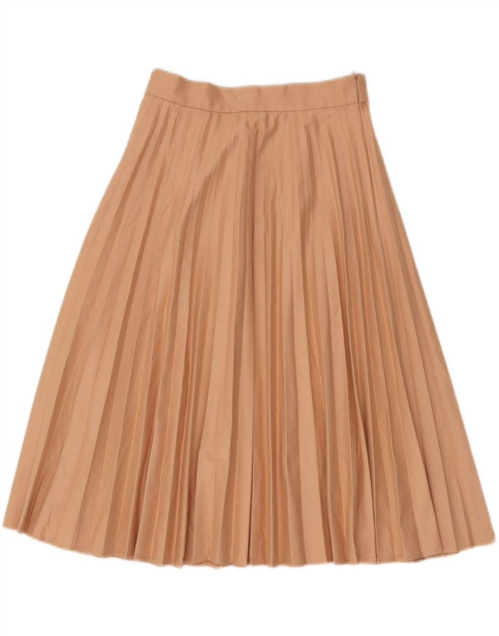Saia plissada feminina Zara XS W24 bege