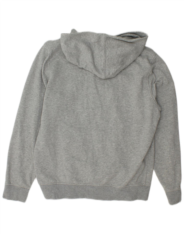 Suéter masculino com capuz Gap algodão manchado cinza médio