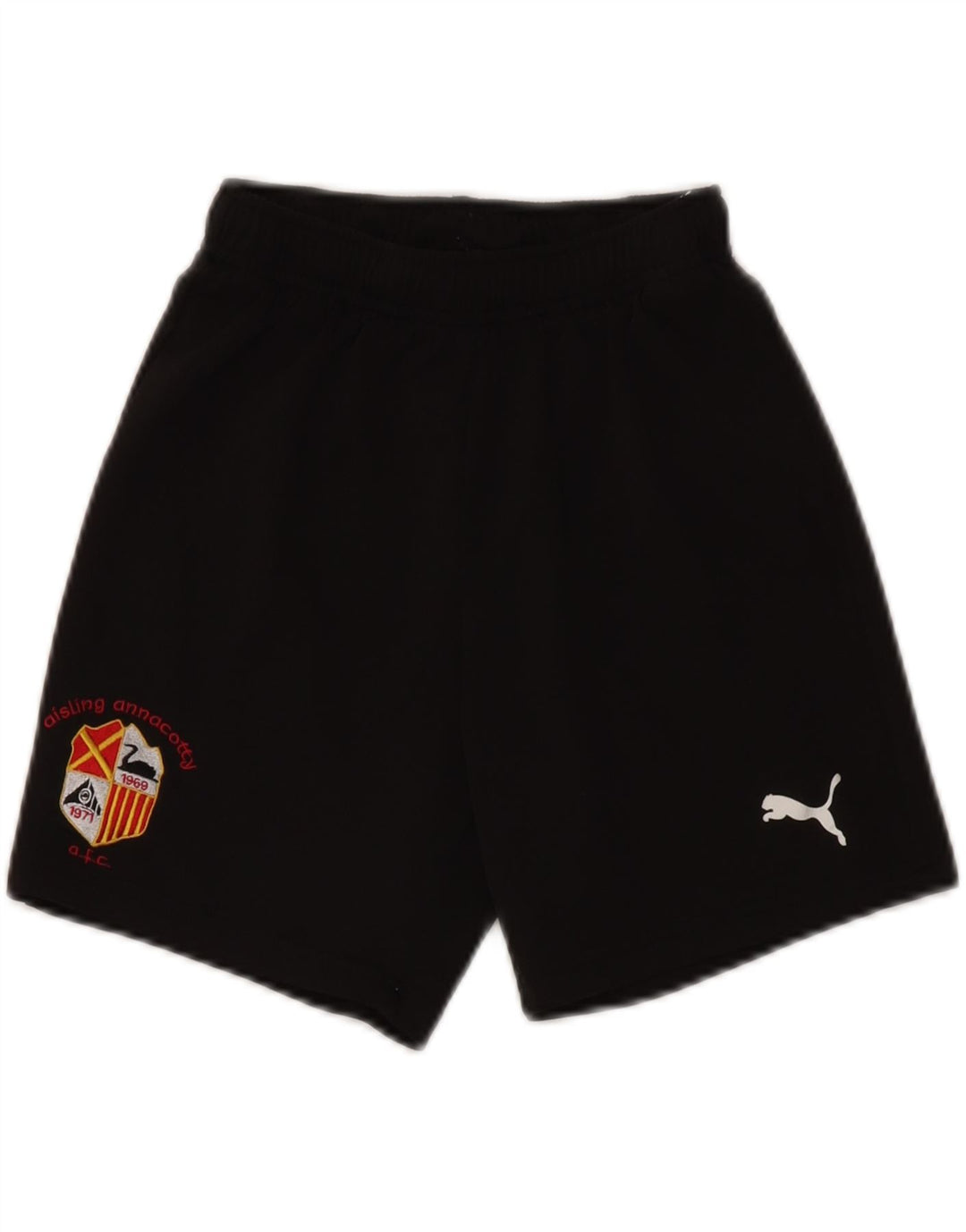 Shorts esportivos PUMA para meninos 11-12 anos preto poliéster