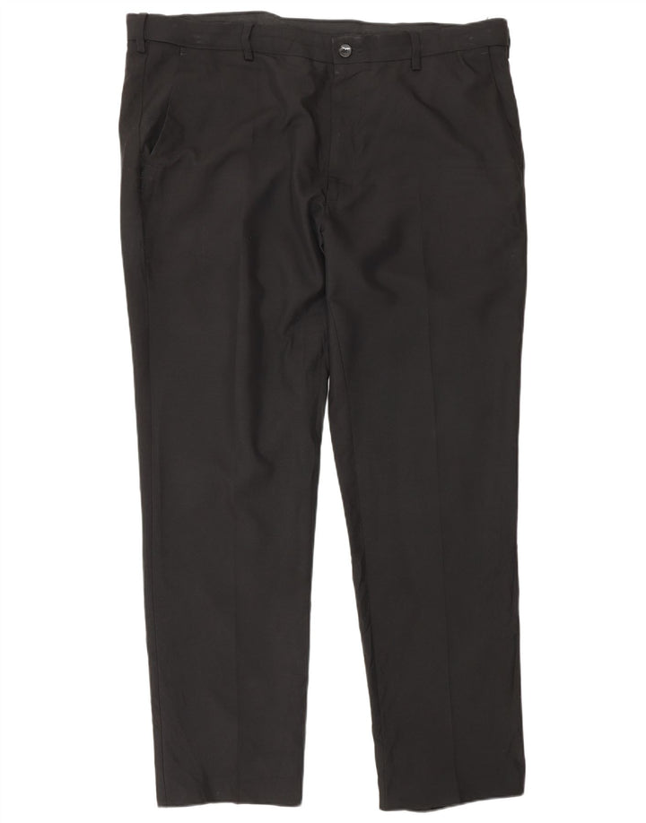 Calça masculina Marks & Spencer reta regular fit W40 L30 preta