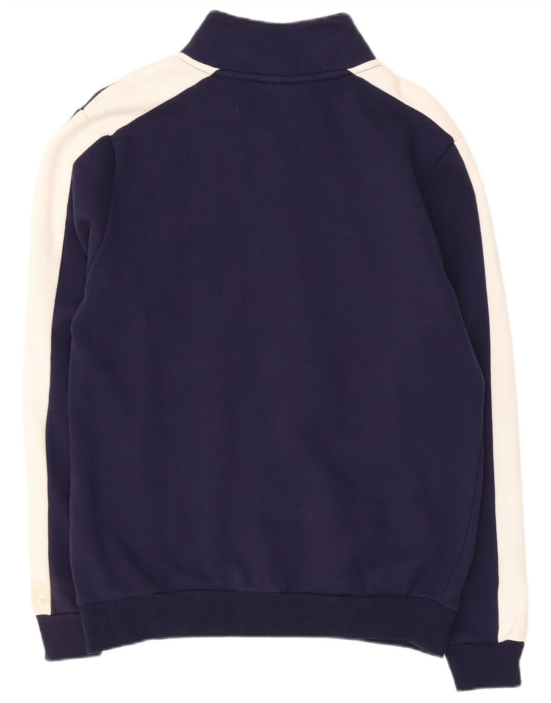Moletom masculino Fila com capuz gráfico com zíper e pequeno bloco colorido azul marinho