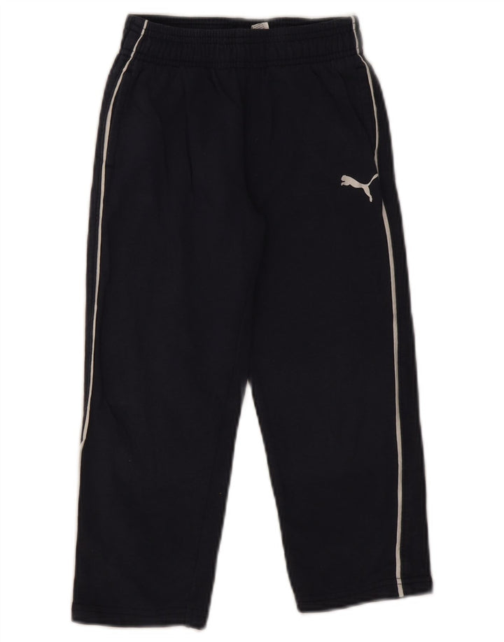 Calças de treino Puma menino 5-6 anos algodão azul marinho