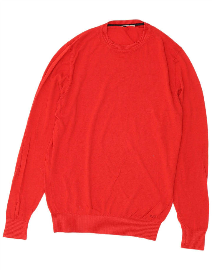 Suéter masculino Gas com gola redonda grande algodão vermelho