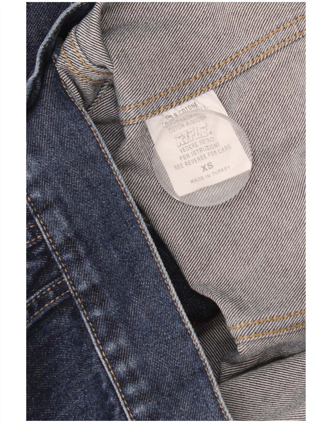 Jaqueta jeans feminina Rifle UK 6 XS azul algodão