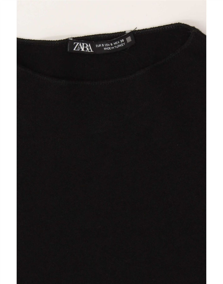 Vestido bodycon feminino Zara Reino Unido 8 pequeno preto