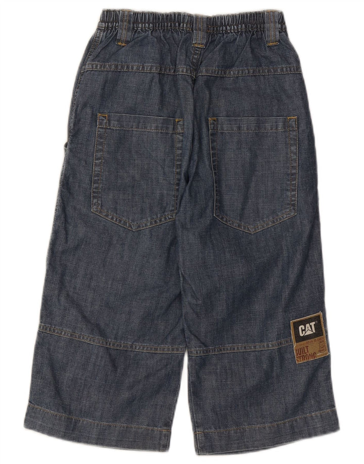 Jeans CAT Boys Cargo Straight 9-10 Anos W24 L16 Azul Algodão