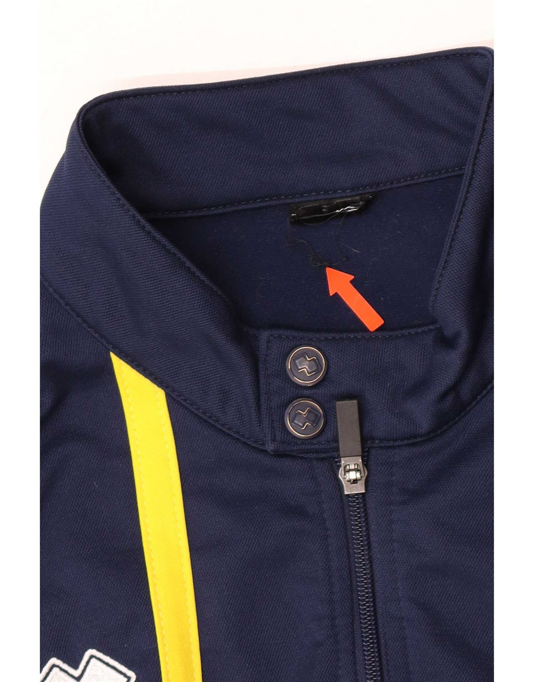 Errea Jaqueta masculina de agasalho grande bloco colorido azul marinho