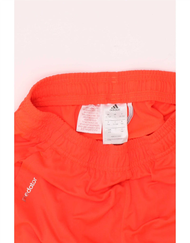 Shorts esportivos Adidas Boys Climacool 13-14 anos laranja poliéster