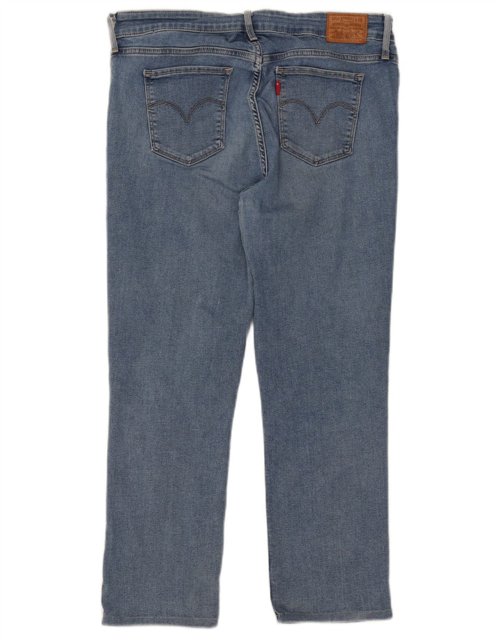 Calça jeans feminina Levi's 712 Crop Slim W31 L25 azul algodão