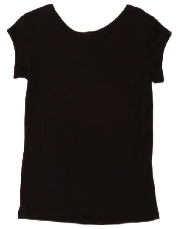 Adidas Camiseta Feminina Graphic Top UK 4/6 XS Algodão Preto