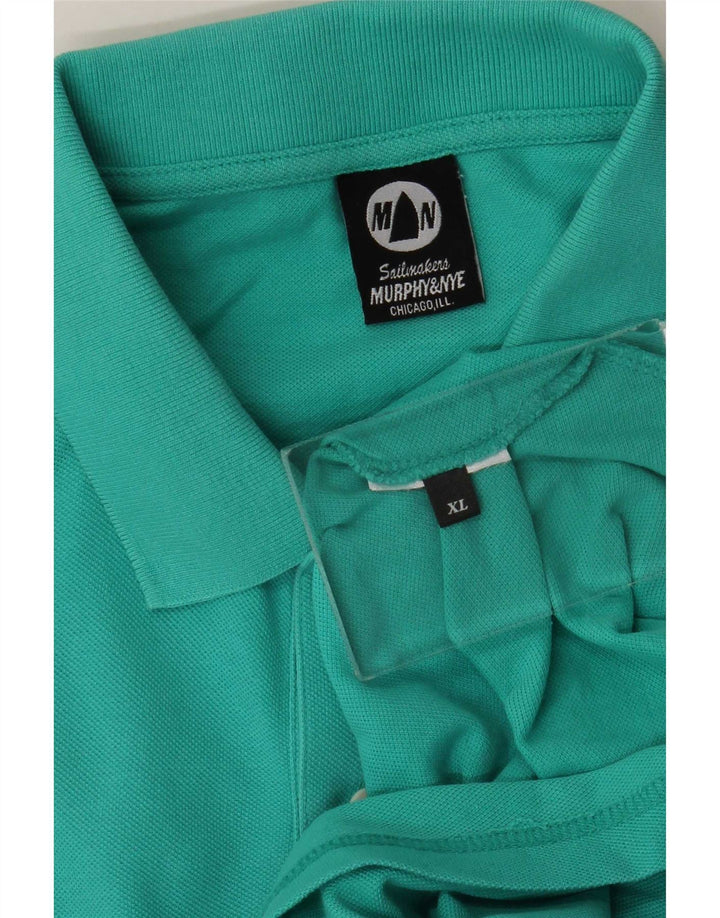 Camisa pólo masculina Murphy & Nye Sailmakers XL turquesa