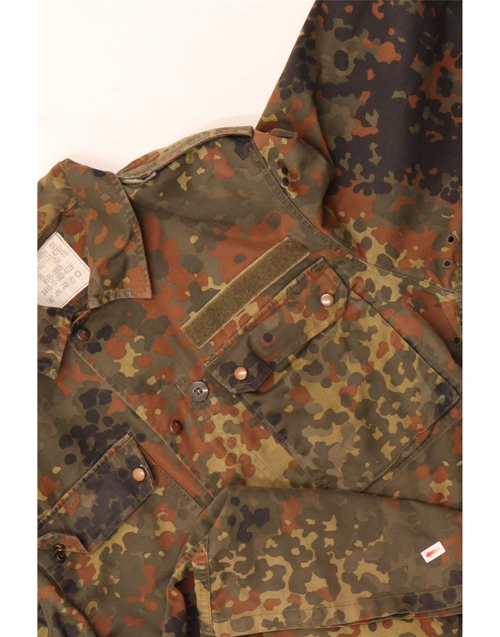 Jaqueta militar masculina VINTAGE UK 38 camuflagem cáqui média