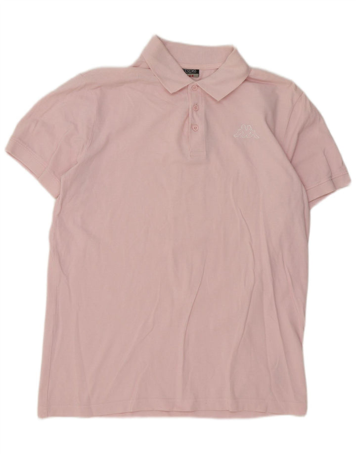 Camisa polo masculina KAPPA grande algodão rosa