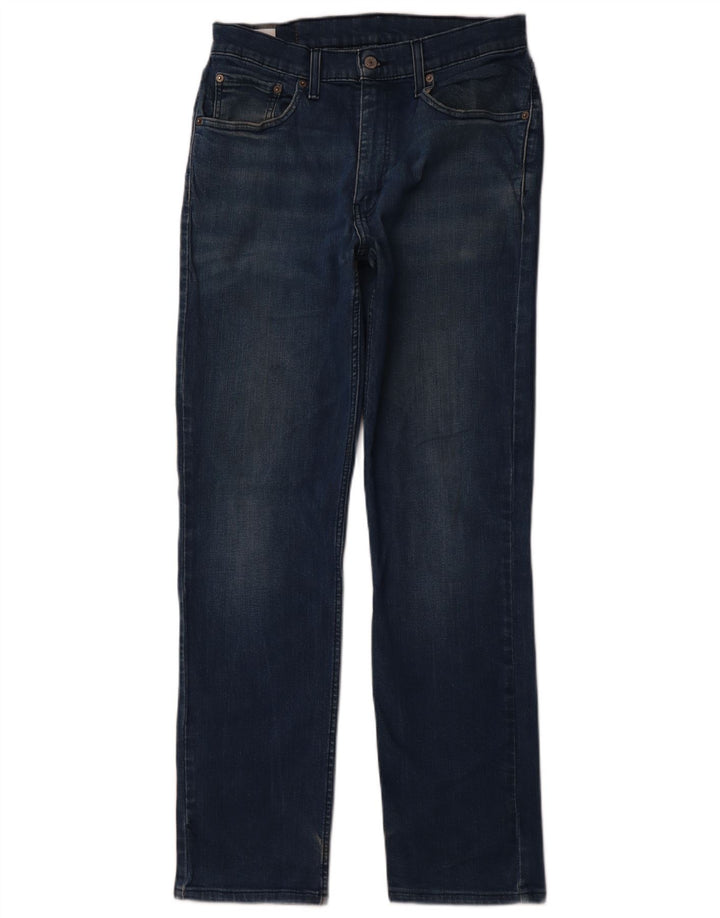 LEVI'S Masculino 516 Straight Jeans W33 L34 Azul Algodão