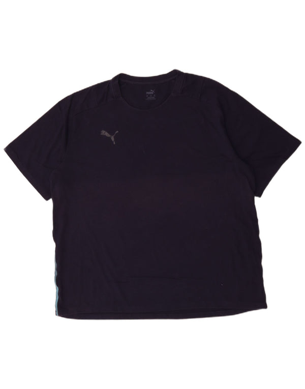 Camiseta masculina Puma Top 3XL algodão azul marinho