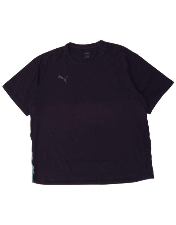 Camiseta masculina Puma Top 3XL algodão azul marinho