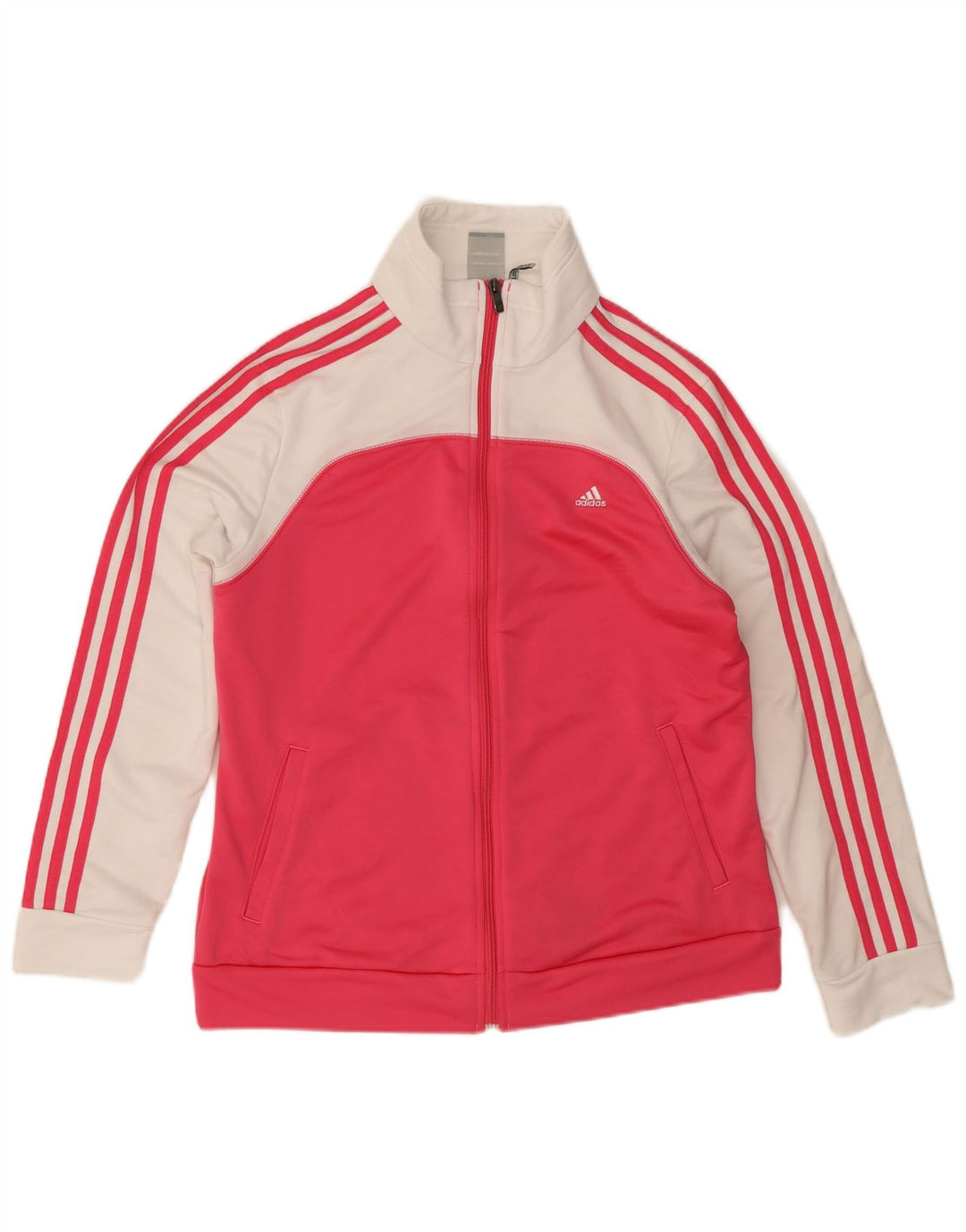 Adidas Womens Tracksuit Top Jacket UK 16/18 Grande Rosa Colorblock