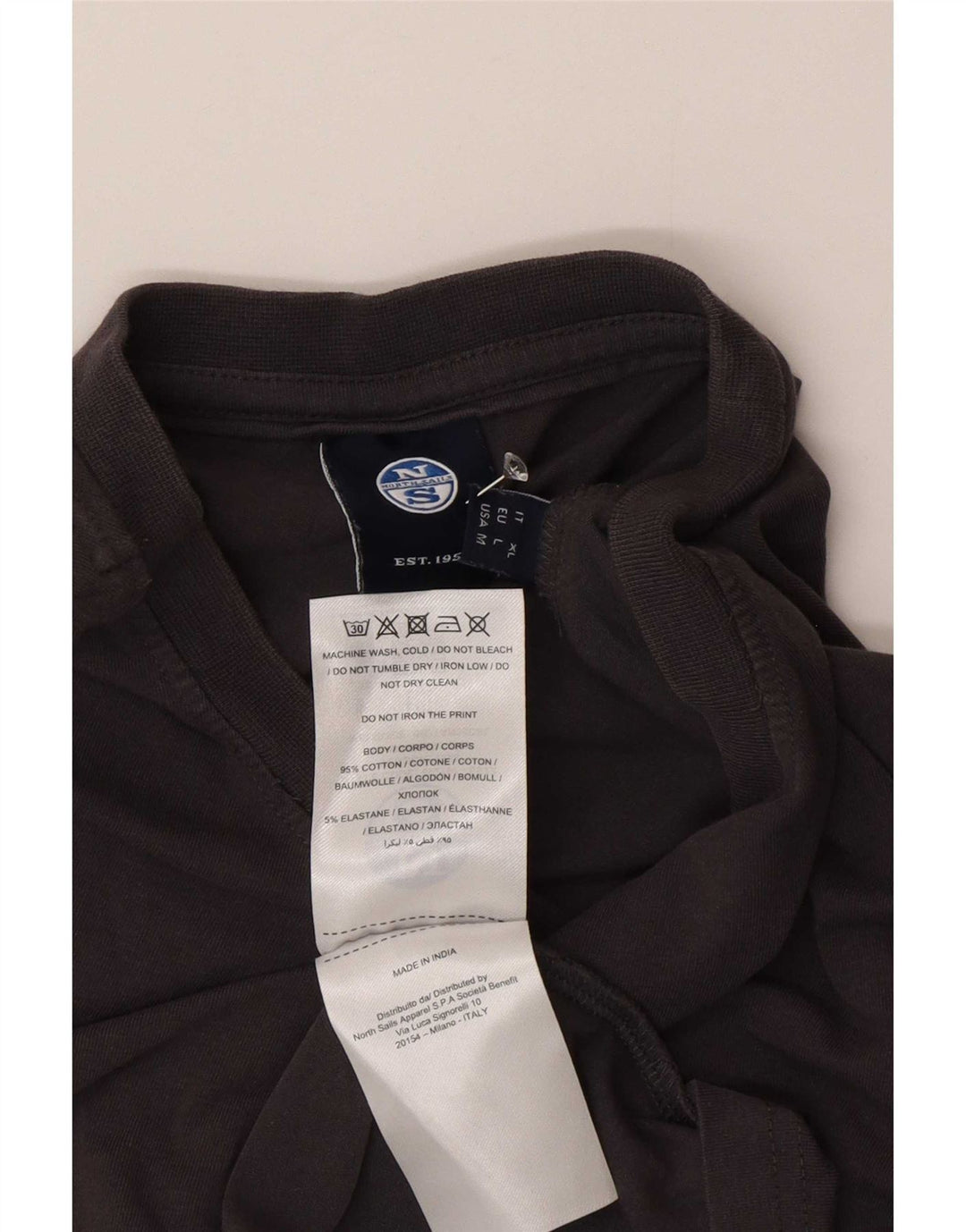 Camisa polo masculina North Sails XL cinza algodão