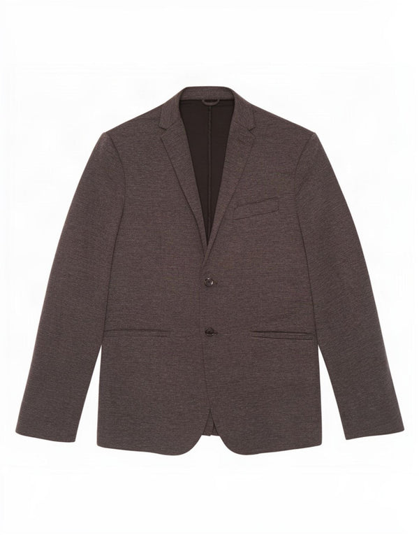 Jaqueta blazer masculina Zara com 2 botões UK 42 XL cinza poliéster